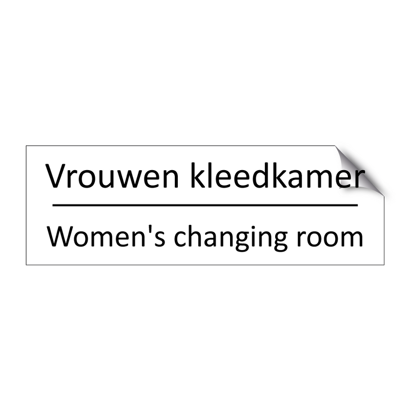 Vrouwen kleedkamer - Women's changing room & Vrouwen kleedkamer - Women's changing room