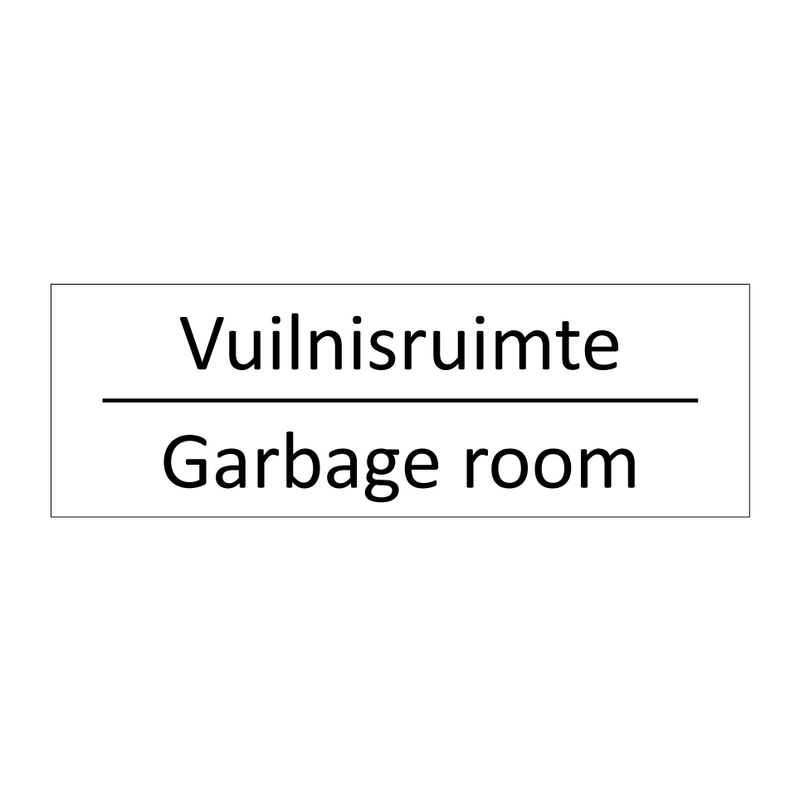 Vuilnisruimte - Garbage room & Vuilnisruimte - Garbage room & Vuilnisruimte - Garbage room