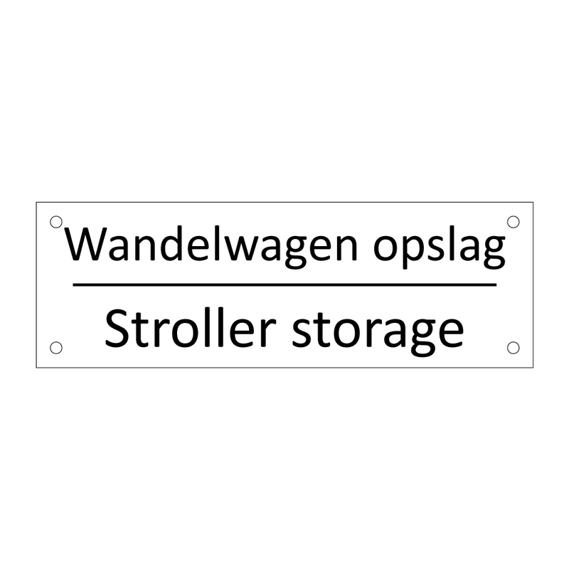 Wandelwagen opslag - Stroller storage & Wandelwagen opslag - Stroller storage