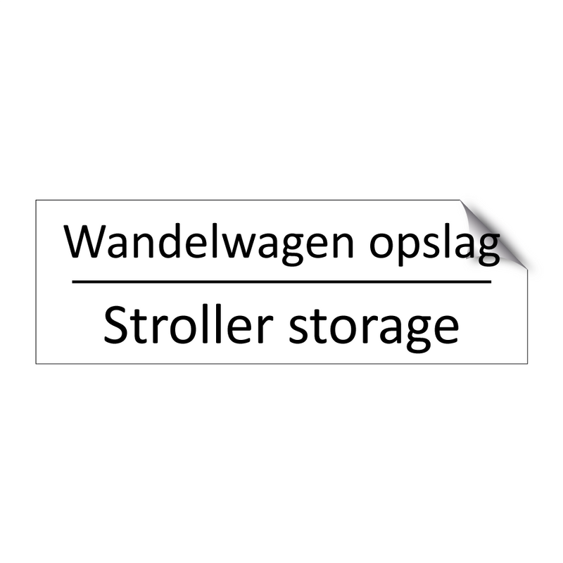 Wandelwagen opslag - Stroller storage & Wandelwagen opslag - Stroller storage