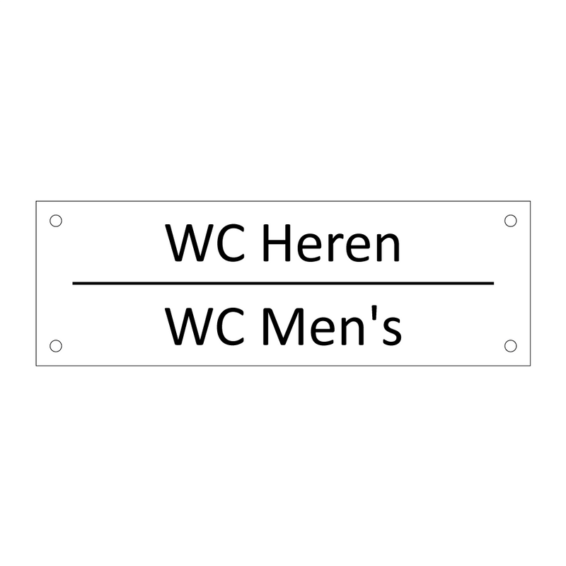 WC Heren - WC Men's & WC Heren - WC Men's & WC Heren - WC Men's