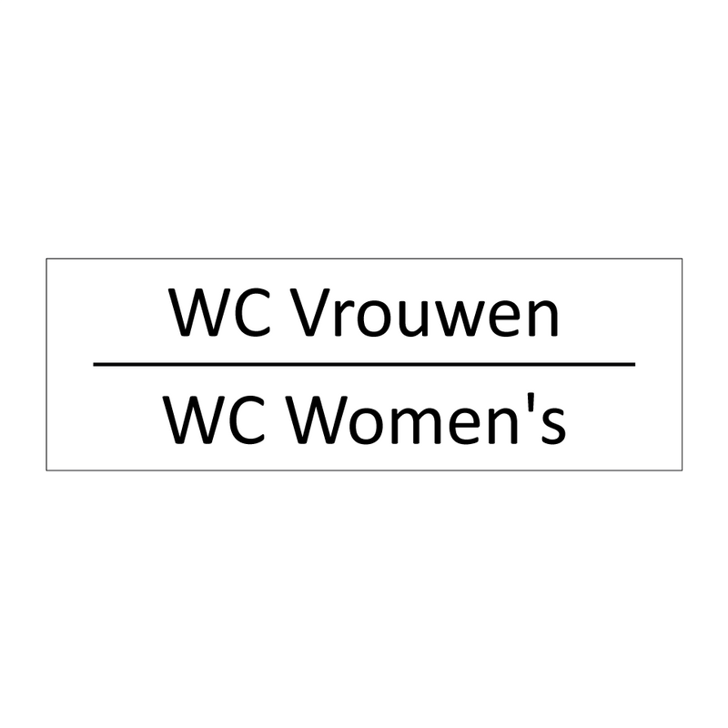 WC Vrouwen - WC Women's & WC Vrouwen - WC Women's & WC Vrouwen - WC Women's