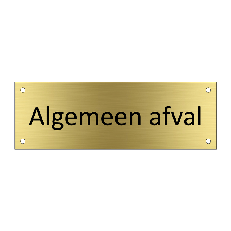 Algemeen afval & Algemeen afval & Algemeen afval