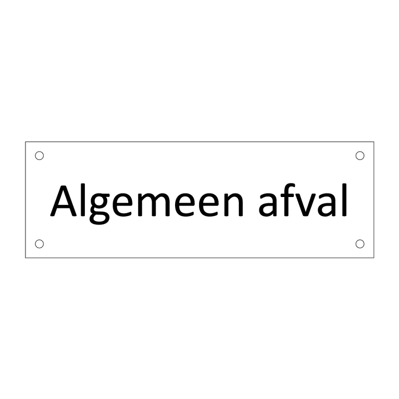 Algemeen afval & Algemeen afval & Algemeen afval