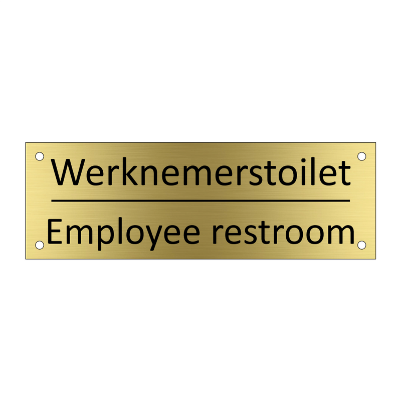 Werknemerstoilet - Employee restroom & Werknemerstoilet - Employee restroom