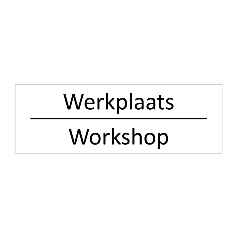 Werkplaats - Workshop & Werkplaats - Workshop & Werkplaats - Workshop & Werkplaats - Workshop