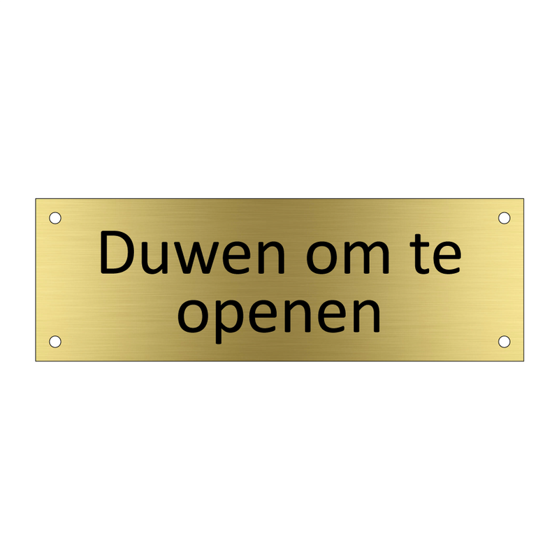 Duwen om te openen & Duwen om te openen & Duwen om te openen