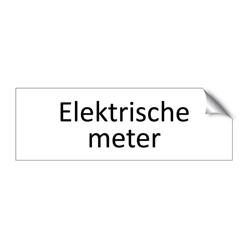 Elektrische meter & Elektrische meter & Elektrische meter