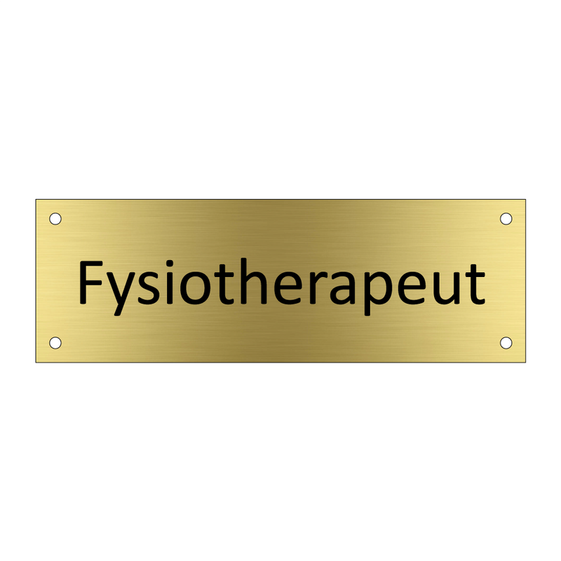 Fysiotherapeut & Fysiotherapeut & Fysiotherapeut