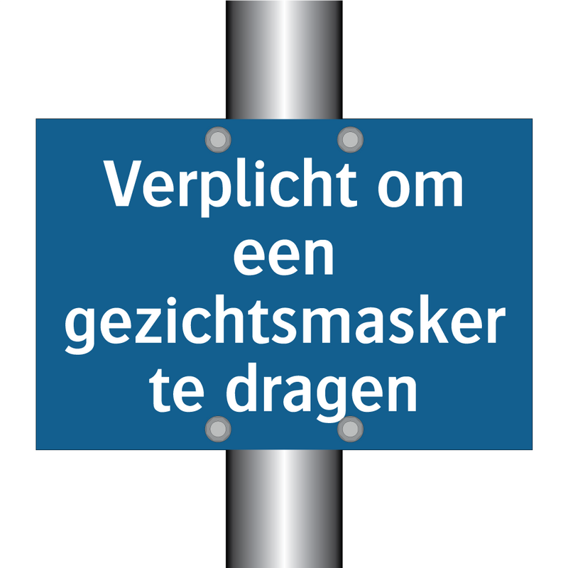 Verplicht om een gezichtsmasker te dragen & Verplicht om een gezichtsmasker te dragen