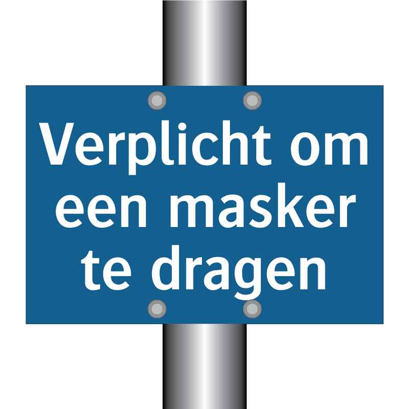 Verplicht om een ​​masker te dragen & Verplicht om een ​​masker te dragen