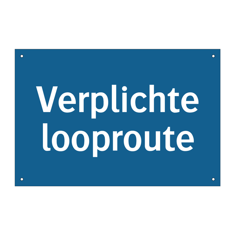 Verplichte looproute & Verplichte looproute & Verplichte looproute & Verplichte looproute