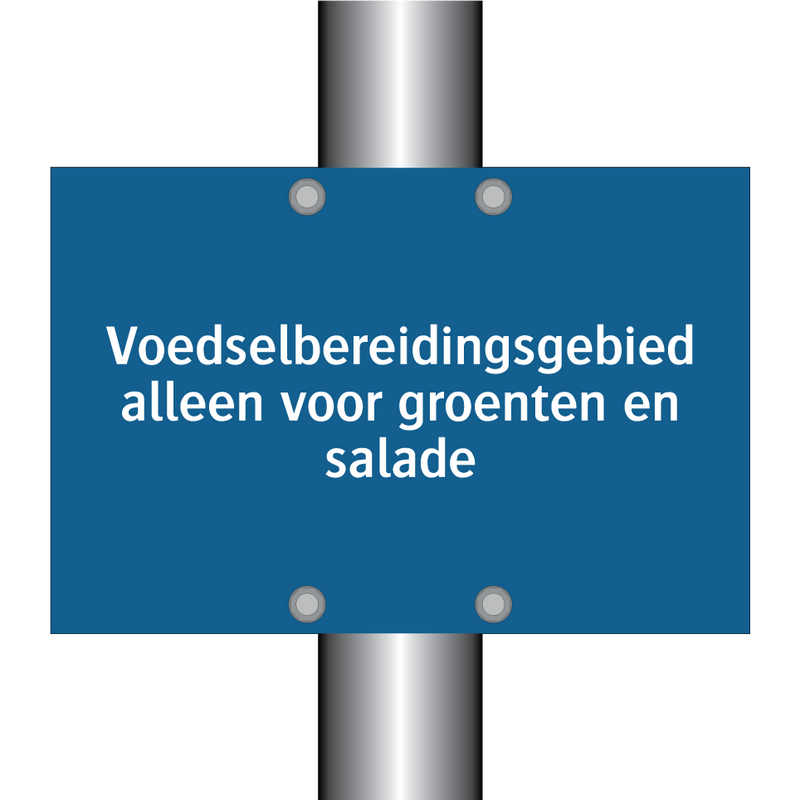 Voedselbereidingsgebied alleen voor groenten en salade