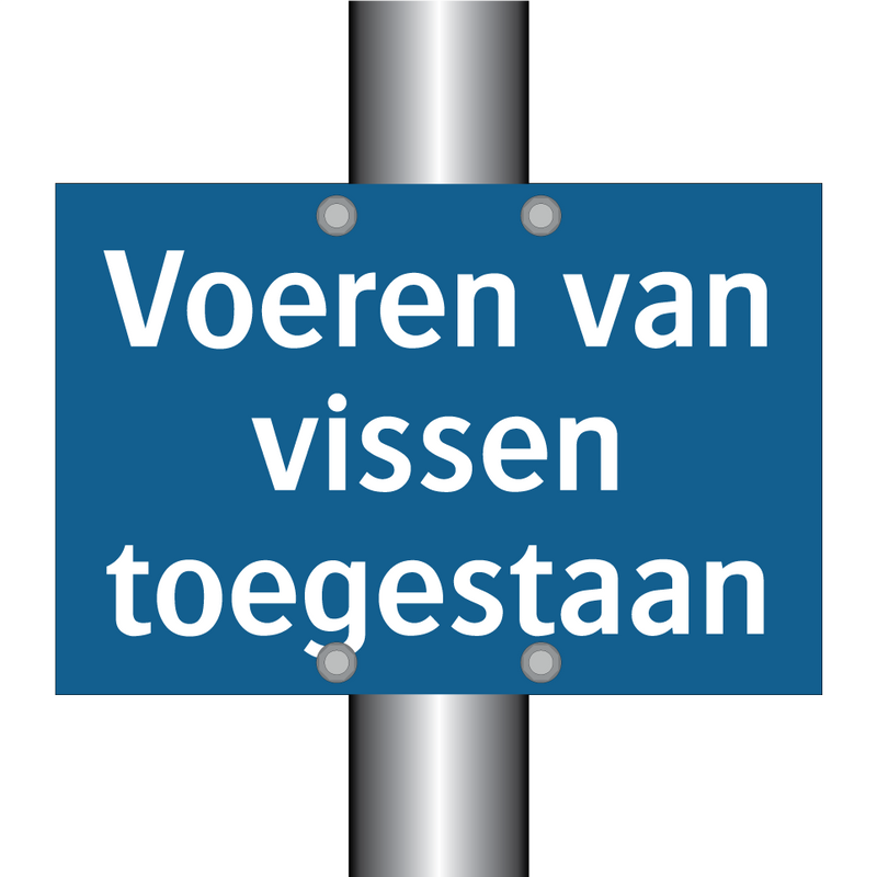 Voeren van vissen toegestaan & Voeren van vissen toegestaan & Voeren van vissen toegestaan