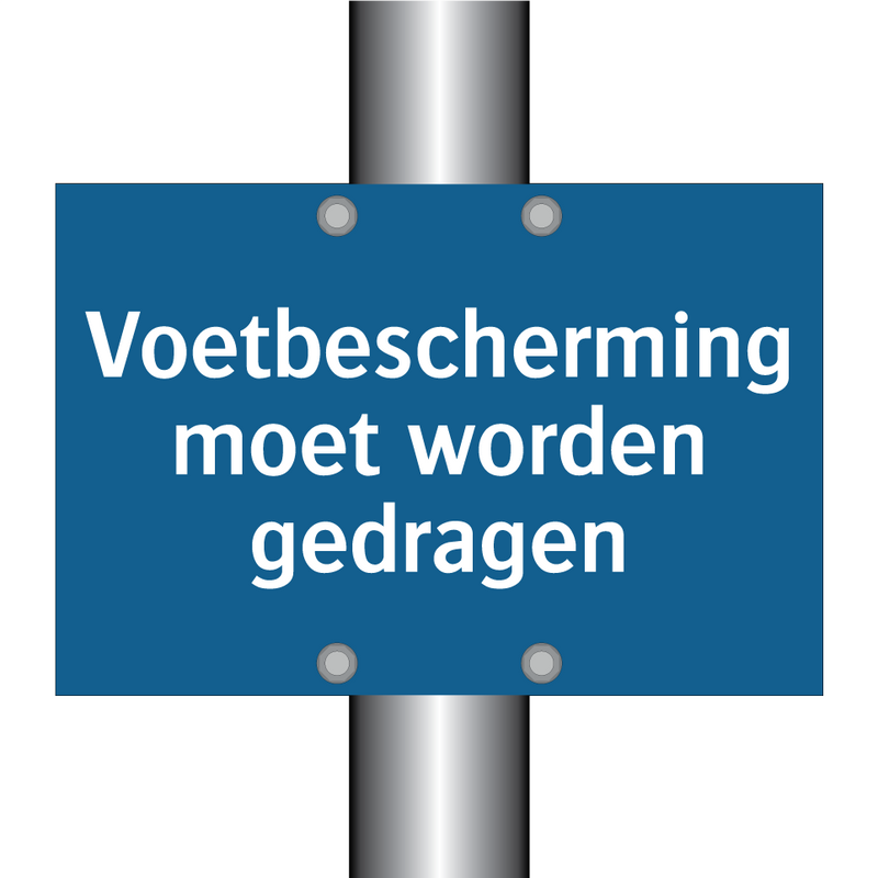 Voetbescherming moet worden gedragen & Voetbescherming moet worden gedragen