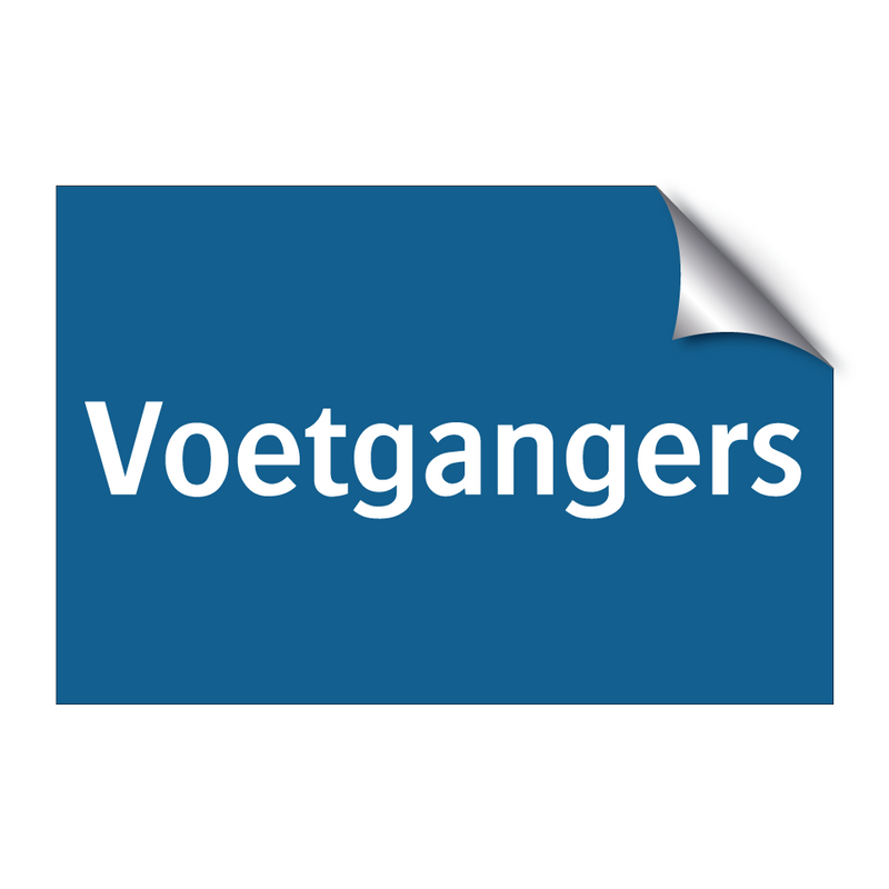 Voetgangers & Voetgangers & Voetgangers & Voetgangers