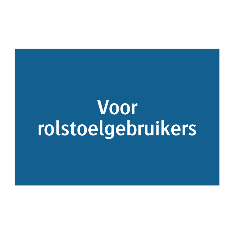 Voor rolstoelgebruikers & Voor rolstoelgebruikers & Voor rolstoelgebruikers