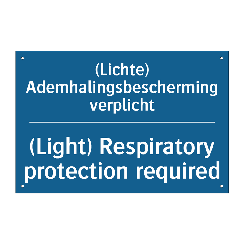 (Lichte) Ademhalingsbescherming /.../ - (Light) Respiratory protection /.../