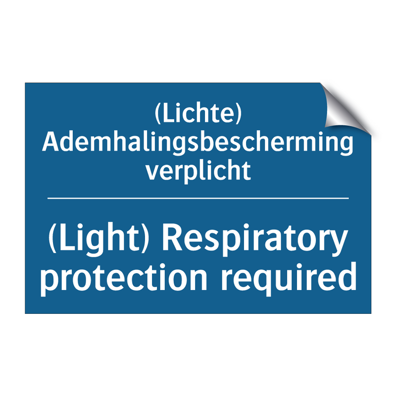 (Lichte) Ademhalingsbescherming /.../ - (Light) Respiratory protection /.../