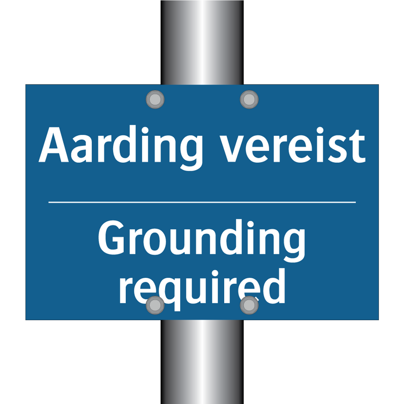 Aarding vereist - Grounding required & Aarding vereist - Grounding required