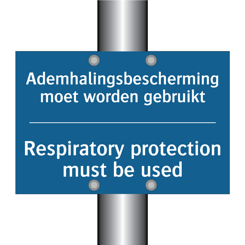 Ademhalingsbescherming moet worden /.../ - Respiratory protection must be /.../