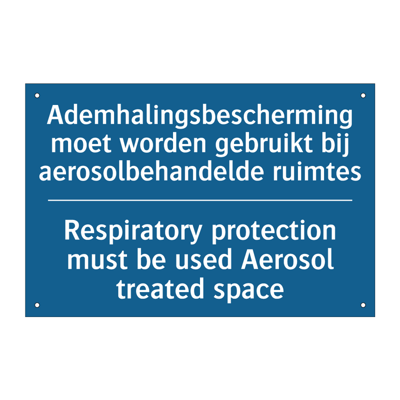 Ademhalingsbescherming moet worden /.../ - Respiratory protection must be /.../