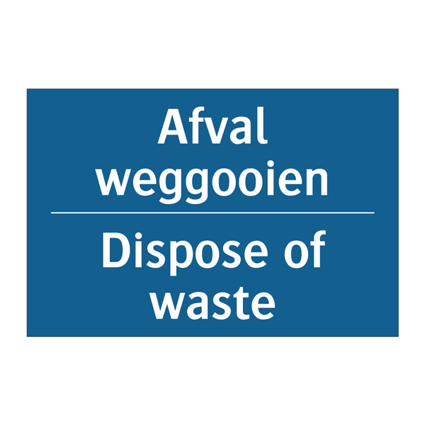 Afval weggooien - Dispose of waste & Afval weggooien - Dispose of waste