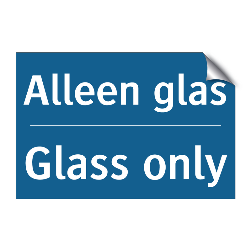 Alleen glas - Glass only & Alleen glas - Glass only & Alleen glas - Glass only