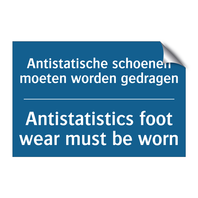 Antistatische schoenen moeten /.../ - Antistatistics foot wear must /.../