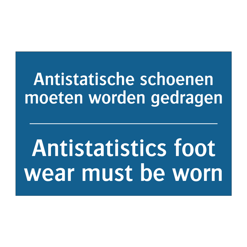 Antistatische schoenen moeten /.../ - Antistatistics foot wear must /.../