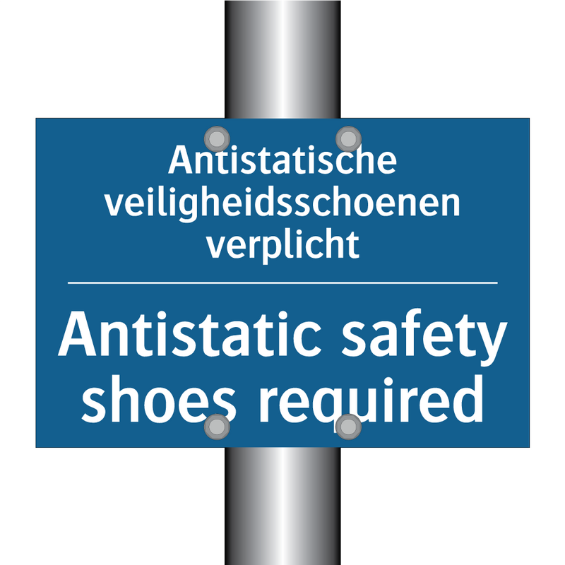 Antistatische veiligheidsschoenen /.../ - Antistatic safety shoes required /.../