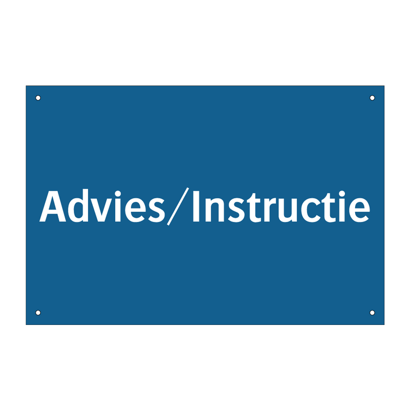 Advies/Instructie & Advies/Instructie & Advies/Instructie & Advies/Instructie & Advies/Instructie