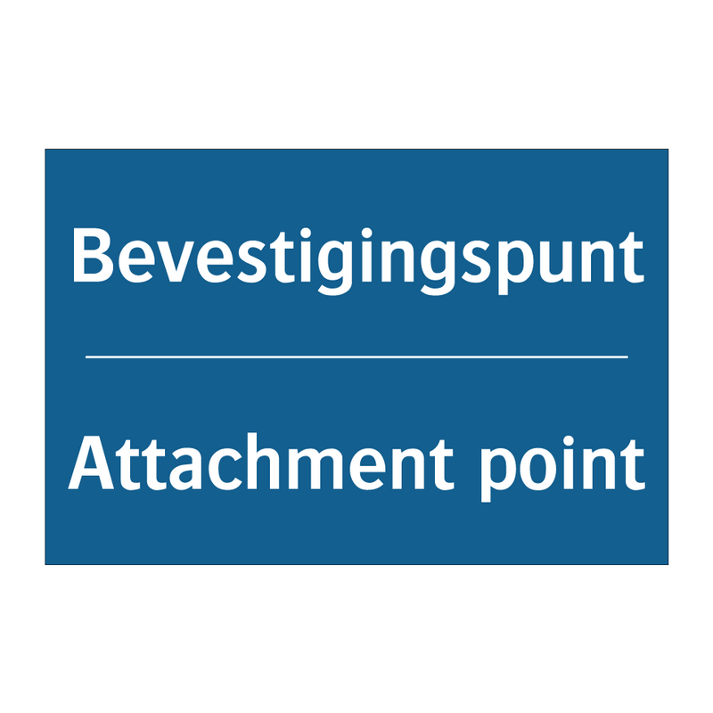 Bevestigingspunt - Attachment point & Bevestigingspunt - Attachment point