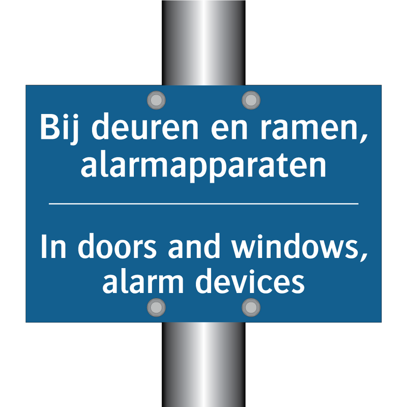 Bij deuren en ramen, alarmapparaten /.../ - In doors and windows, alarm devices /.../