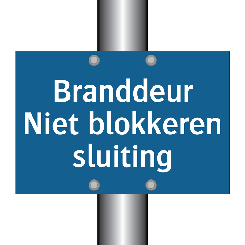 Branddeur Niet blokkeren sluiting & Branddeur Niet blokkeren sluiting