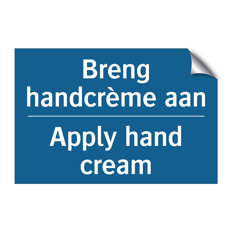 Breng handcrème aan - Apply hand cream & Breng handcrème aan - Apply hand cream