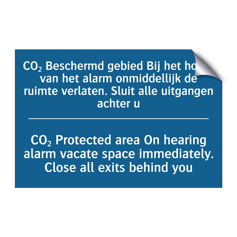 CO₂ Beschermd gebied Bij het horen /.../ - CO₂ Protected area On hearing /.../