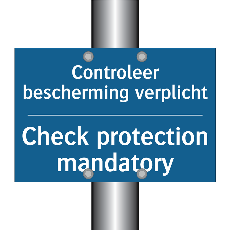 Controleer bescherming verplicht /.../ - Check protection mandatory