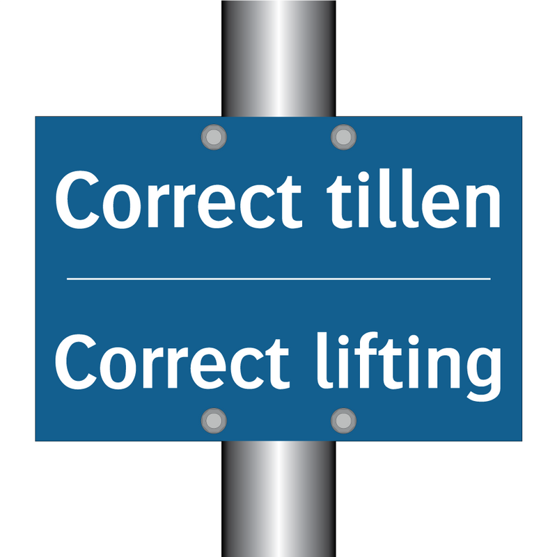 Correct tillen - Correct lifting & Correct tillen - Correct lifting