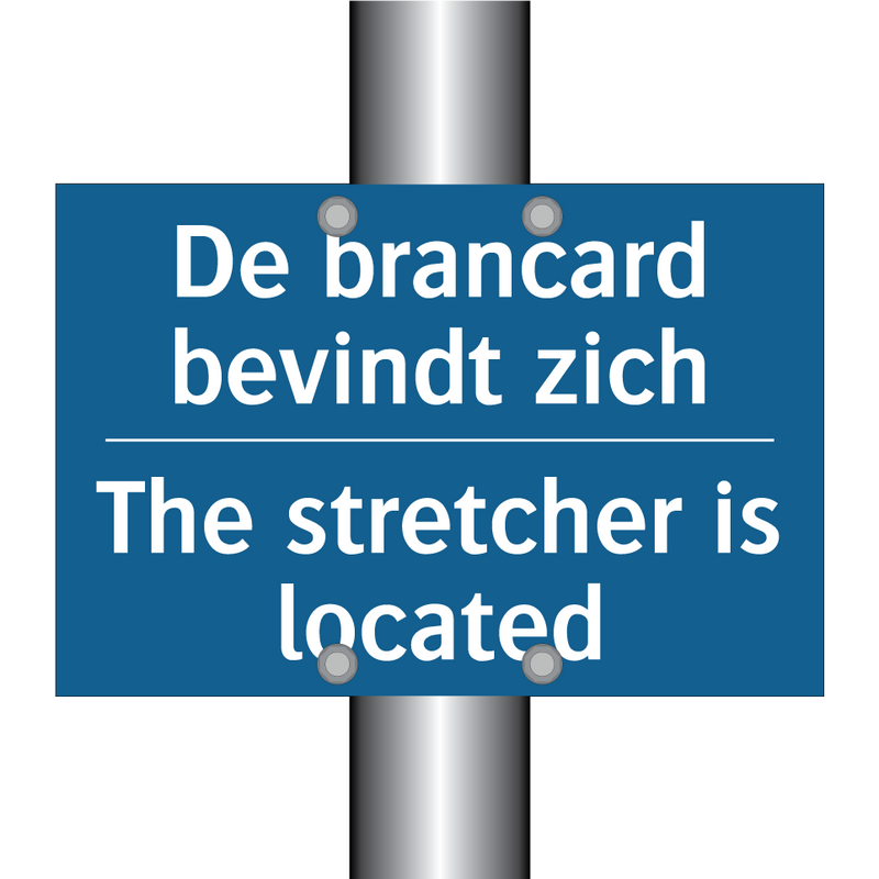 De brancard bevindt zich - The stretcher is located