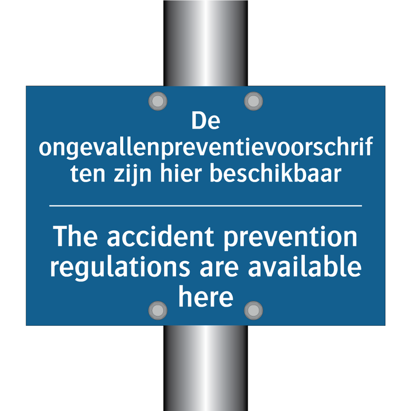 De ongevallenpreventievoorschriften /.../ - The accident prevention regulations /.../