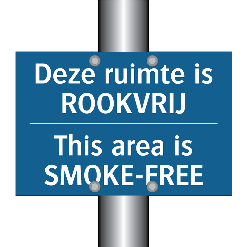 Deze ruimte is ROOKVRIJ - This area is SMOKE-FREE