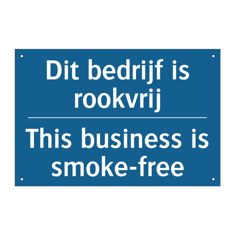 Dit bedrijf is rookvrij - This business is smoke-free