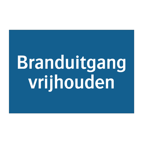 Branduitgang vrijhouden & Branduitgang vrijhouden & Branduitgang vrijhouden