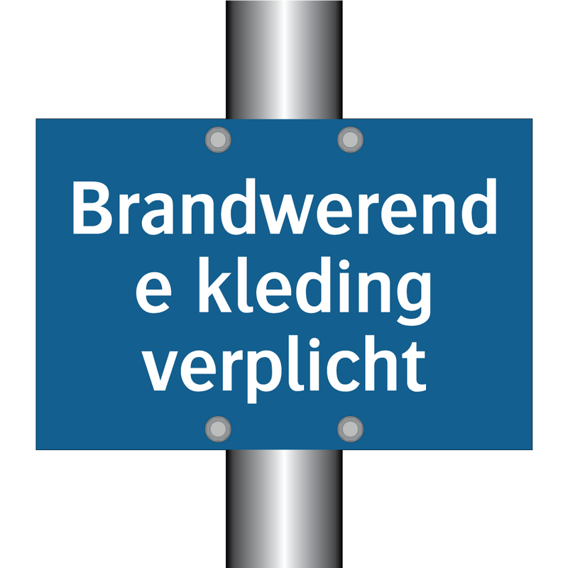 Brandwerende kleding verplicht & Brandwerende kleding verplicht & Brandwerende kleding verplicht