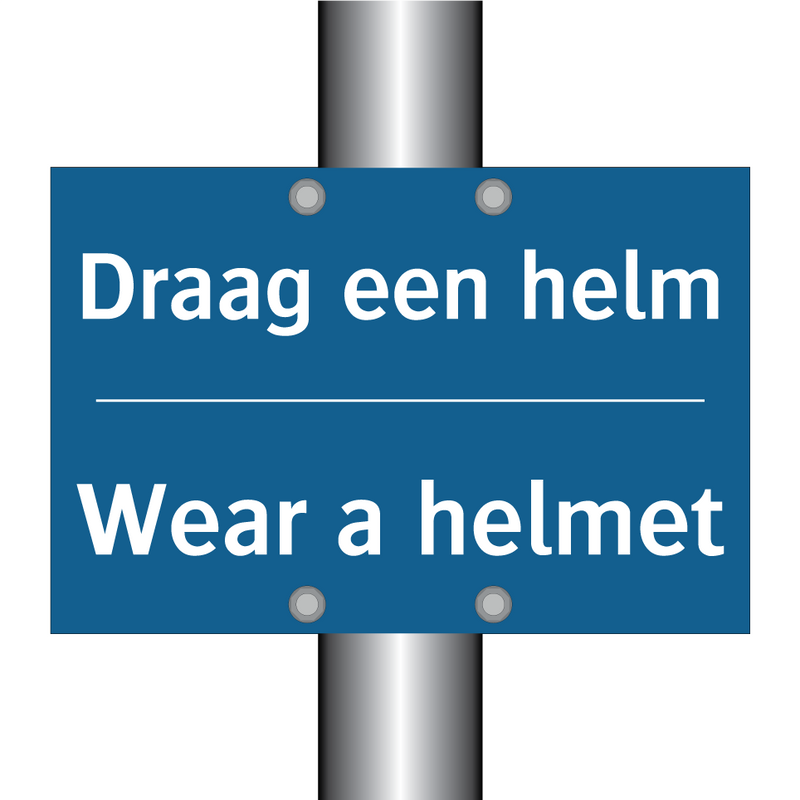 Draag een helm - Wear a helmet & Draag een helm - Wear a helmet & Draag een helm - Wear a helmet