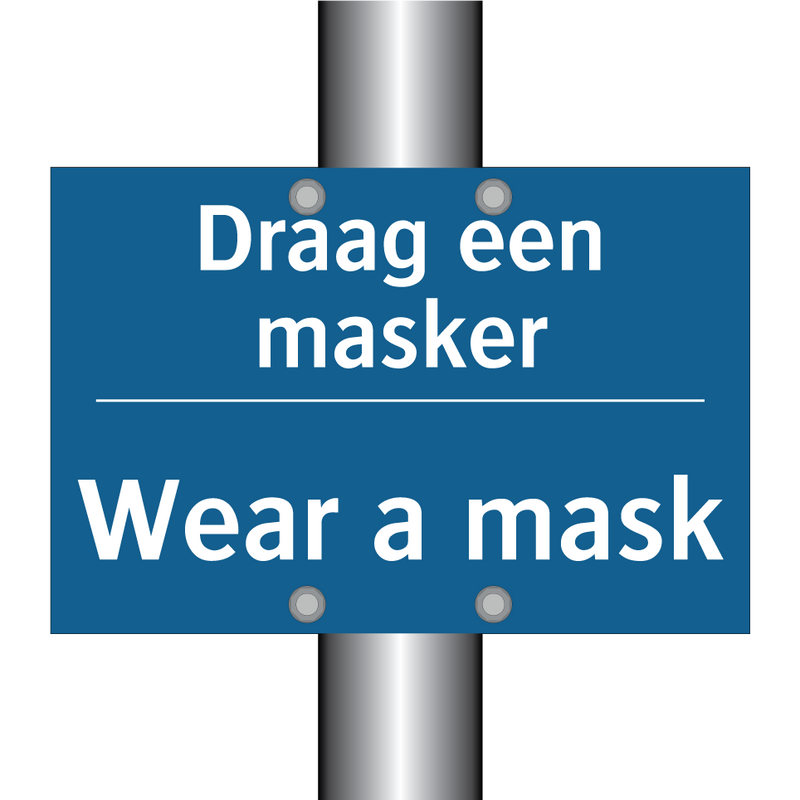 Draag een masker - Wear a mask & Draag een masker - Wear a mask & Draag een masker - Wear a mask