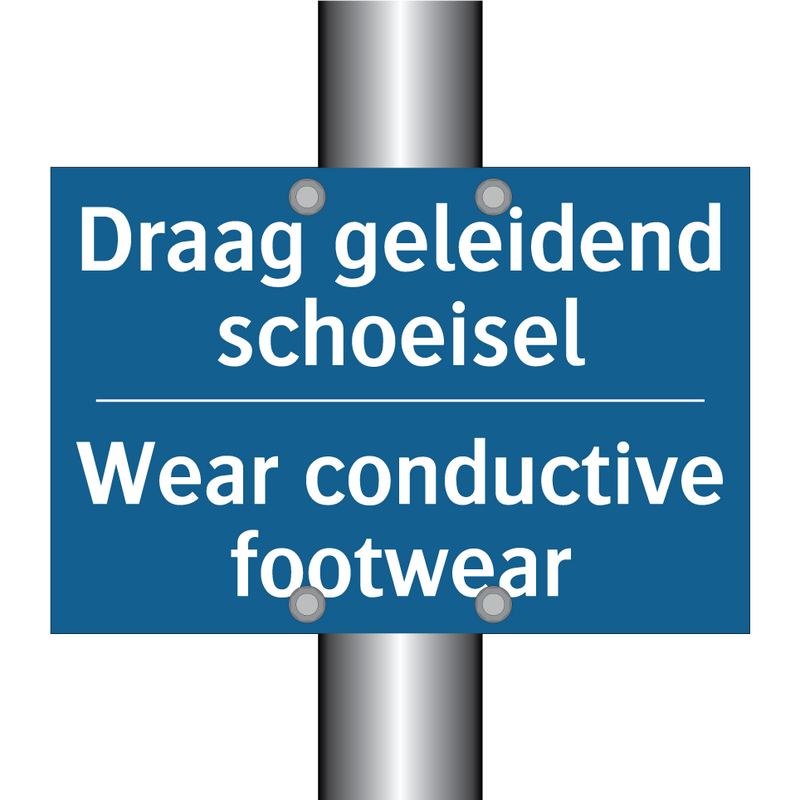 Draag geleidend schoeisel - Wear conductive footwear