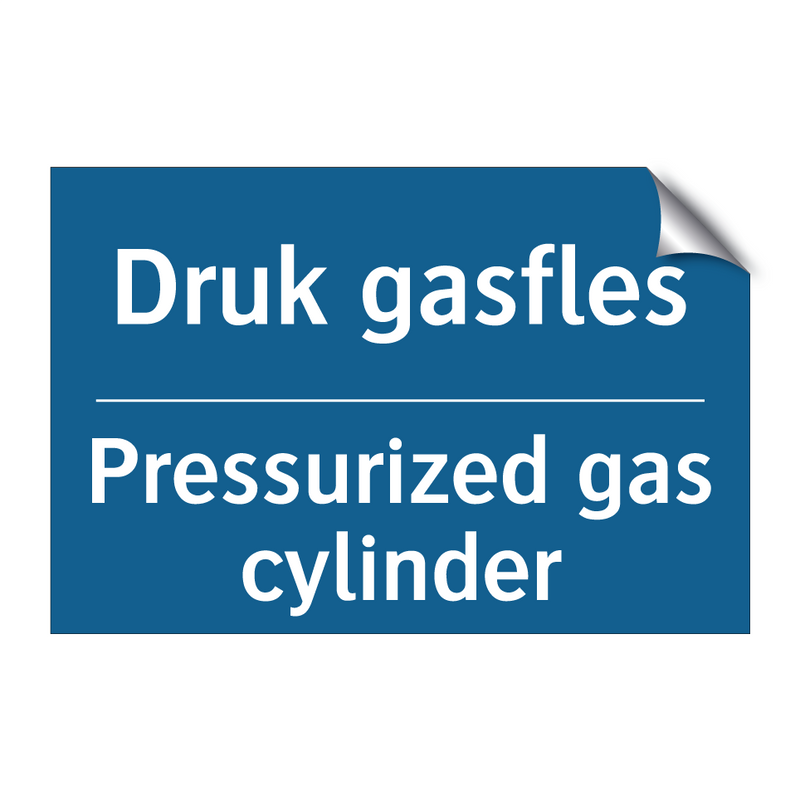 Druk gasfles - Pressurized gas cylinder & Druk gasfles - Pressurized gas cylinder