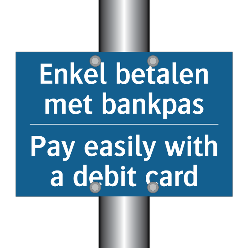 Enkel betalen met bankpas - Pay easily with a debit card